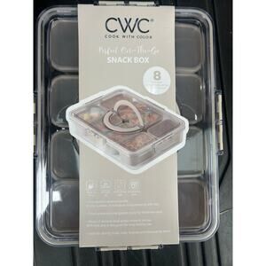 Cook With Color Snack Box New Beige Tan With 8 Compartments